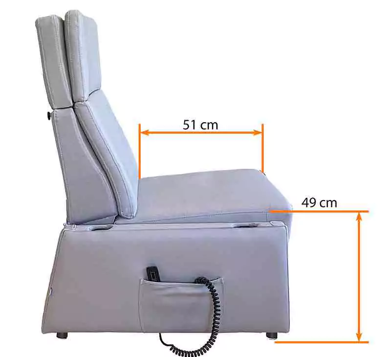 Liftsessel-Hebesessel Sitzposition, entfernte Lehnen