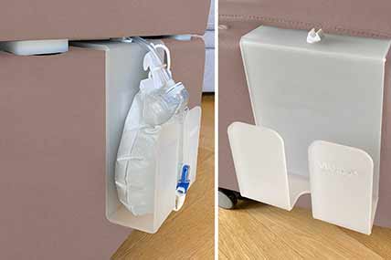 Halterung für Urinbeutel Aufsteckbare Halterug in Acryl für alle Standard-Urinbeutel